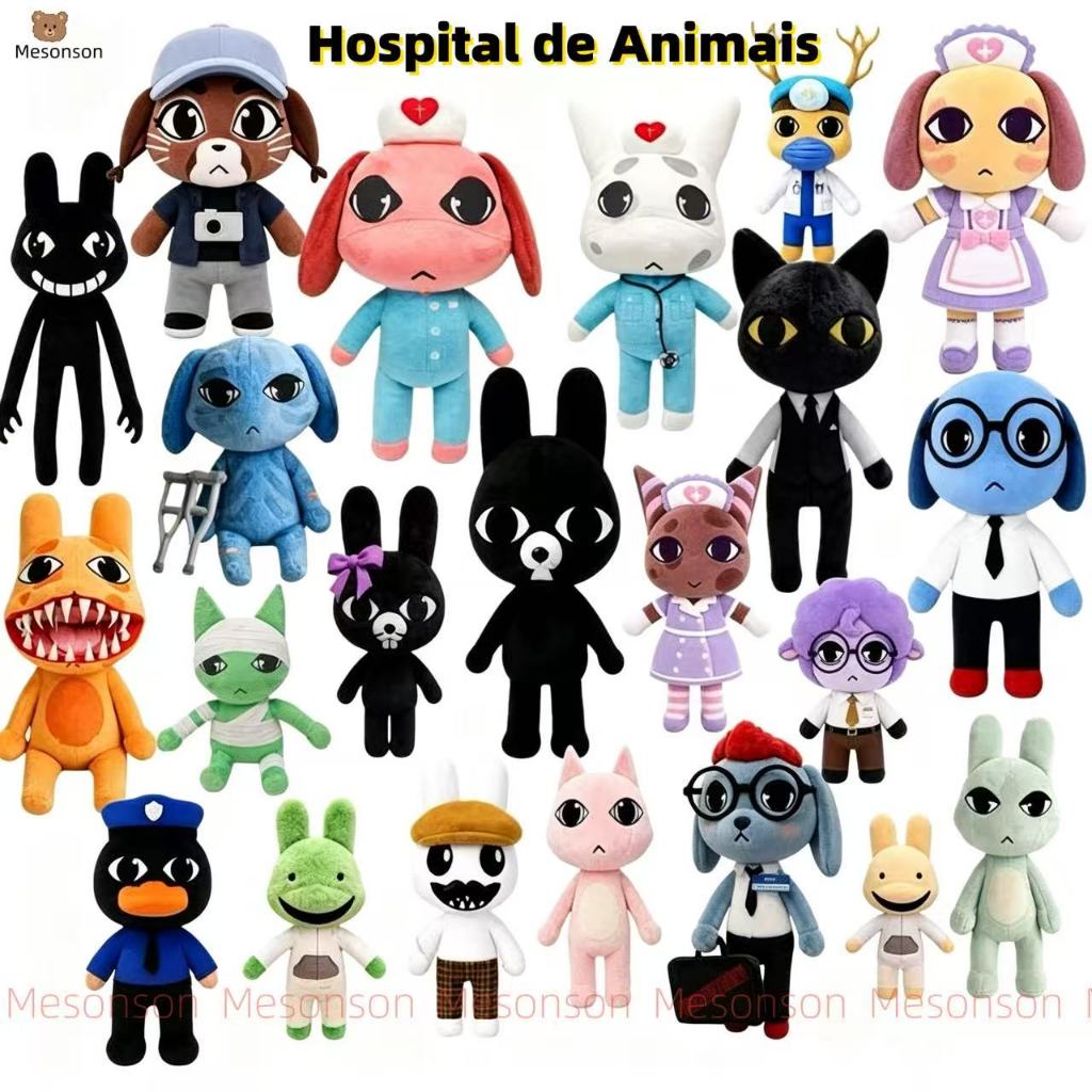 Animal Hospital Roblox Jogo Periférico Brinquedo De Pelúcia