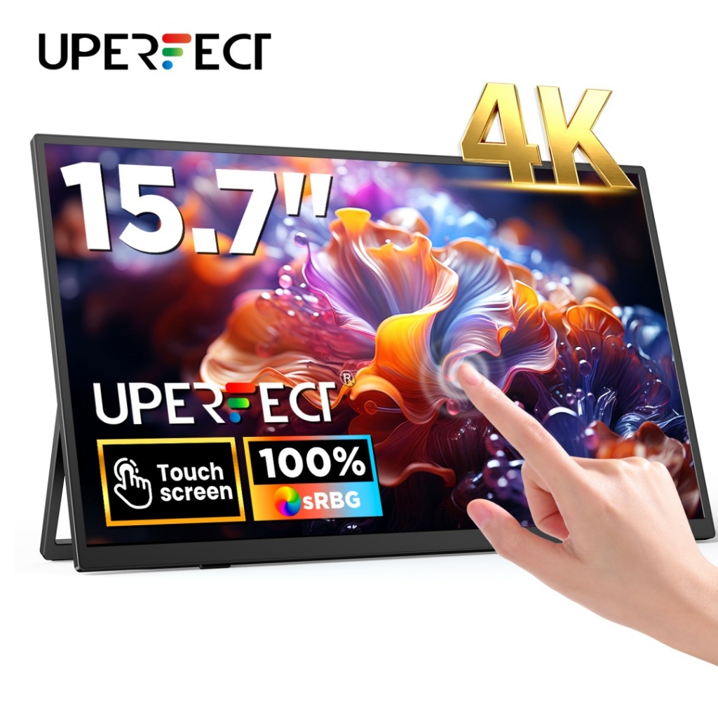 【Enviar do Brasil】UPERFECT Monitor Portátil Toque 4K 15.7 inch 60HZ 100%sRGB 10P