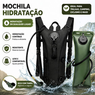 Mochila Hidratação Kms Trilha Bicicleta Térmica C/ Refil 3l