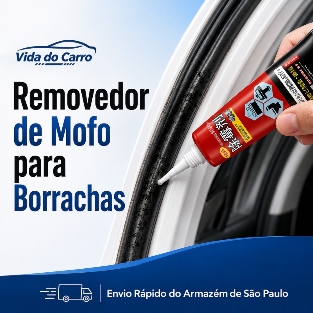 Gel Removedor de Mofo Automotivo – Limpa Borrachas, Vedações e Frestas, Sem Esforço