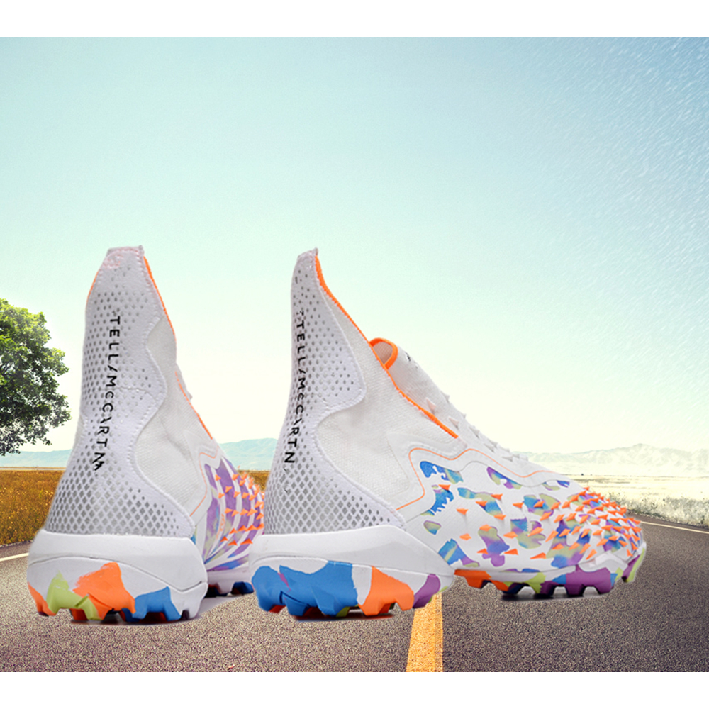 Botas de futebol para esportes ao ar livre para gramado unissex antiderrapante/respirável