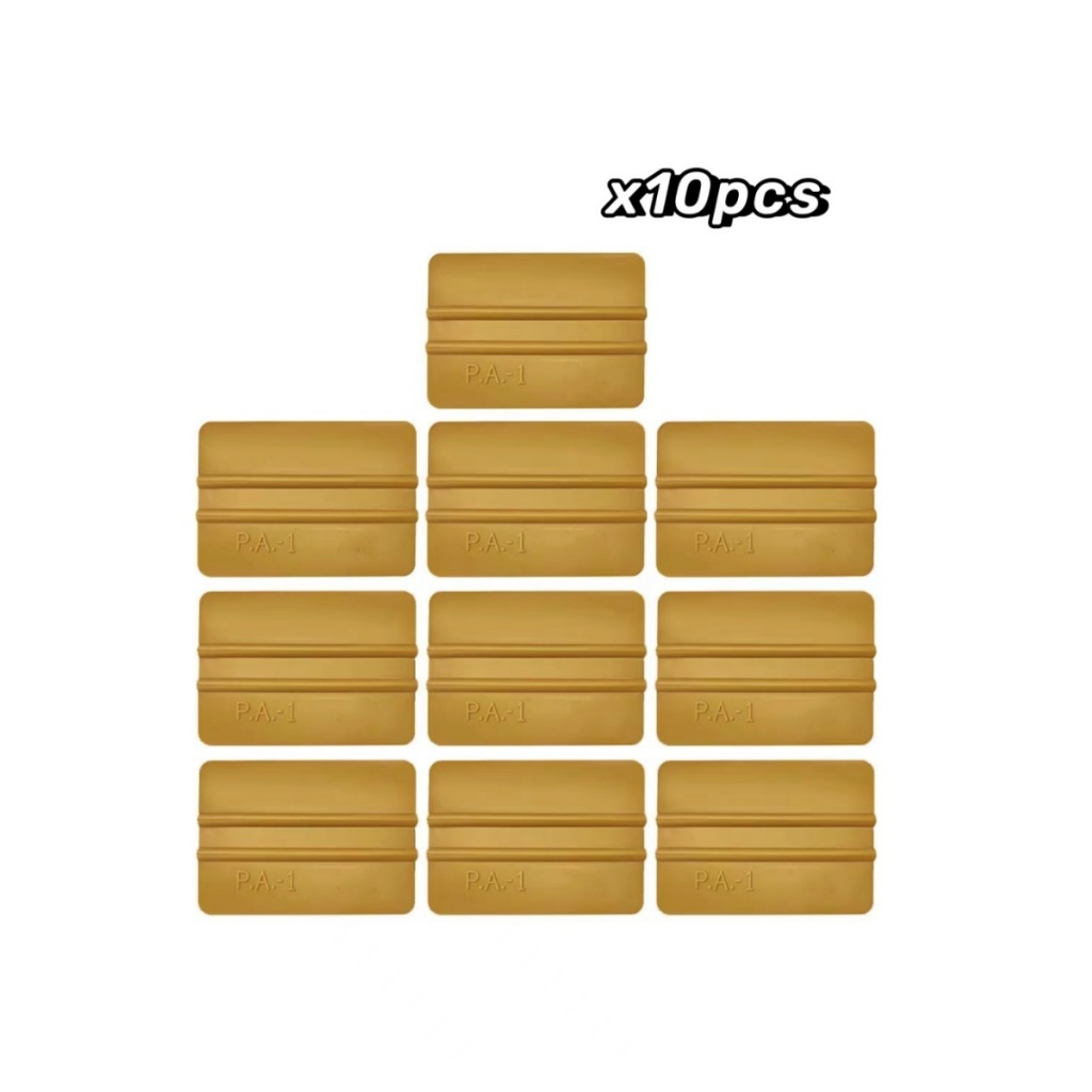 QIKUSI 10 Pcs Rodo De Envoltório De Vinil Dourado Ferramenta Carro Raspador De Matiz De Janela Aplicador De Adesivo De I
