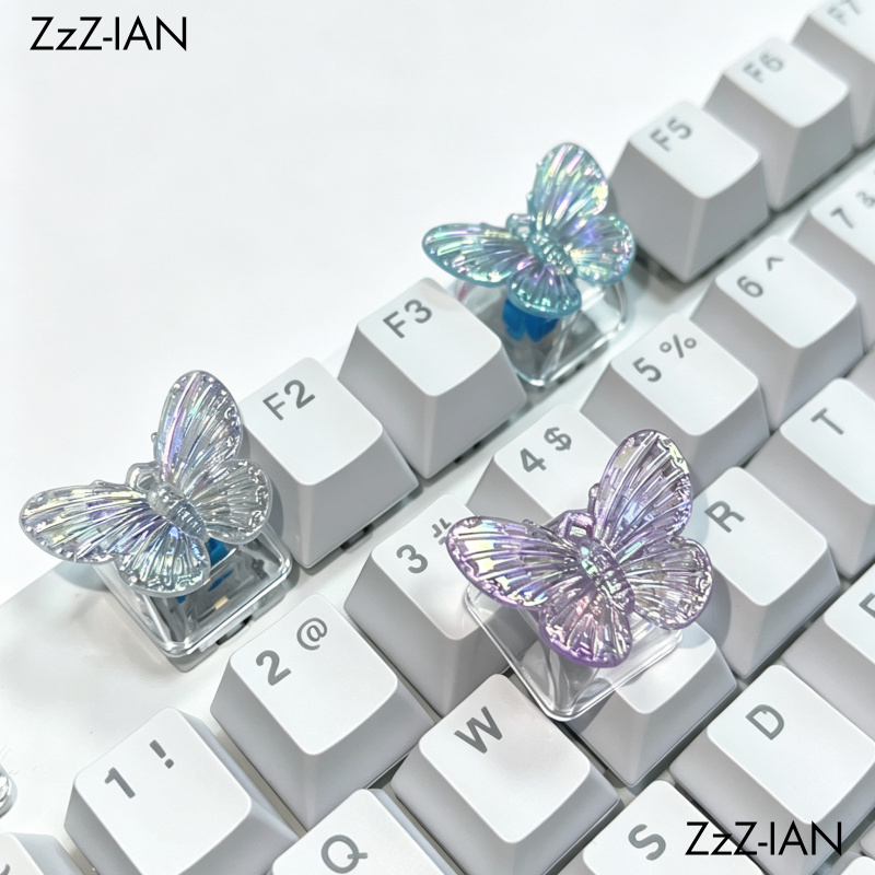 keycap Luminoso Personalizado Borboleta keycaps DIY Teclado Mecânico Presentes De Aniversário