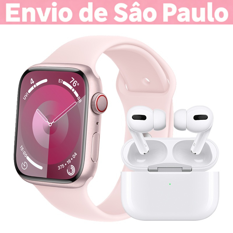 Fones de Ouvido Bluetooth + Smartwatch, Conjunto Exclusivo, Chamada Bluetooth, Tela Sensível ao Toque HD, esportivo