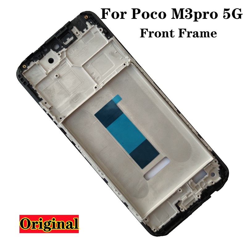 Substituição Para Xiaomi Poco M3 Pro 5G LCD Moldura Frontal Habitação Intermediá