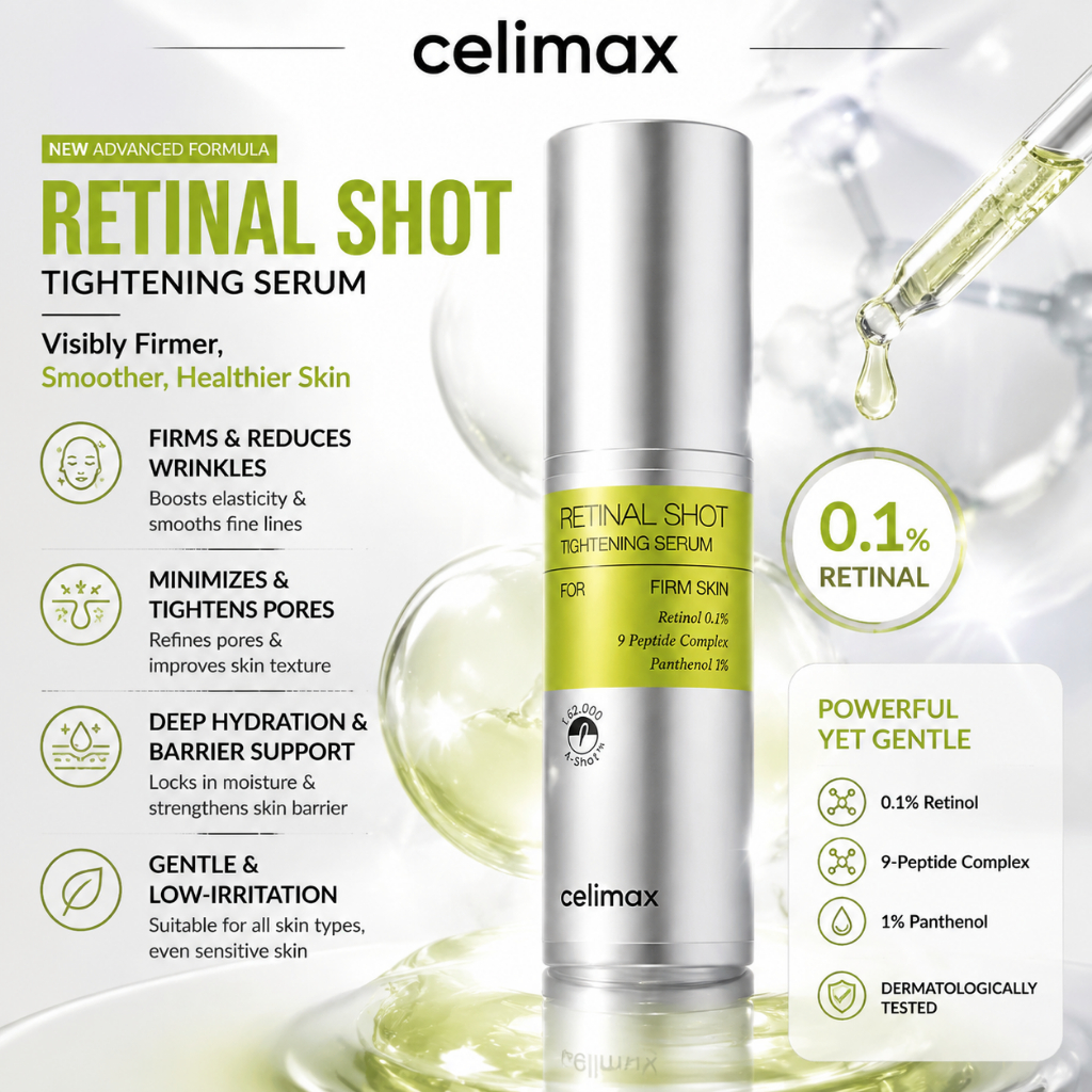 【Celimax】The RETINOL SHOT TIGHTENING SERUM (30mL)