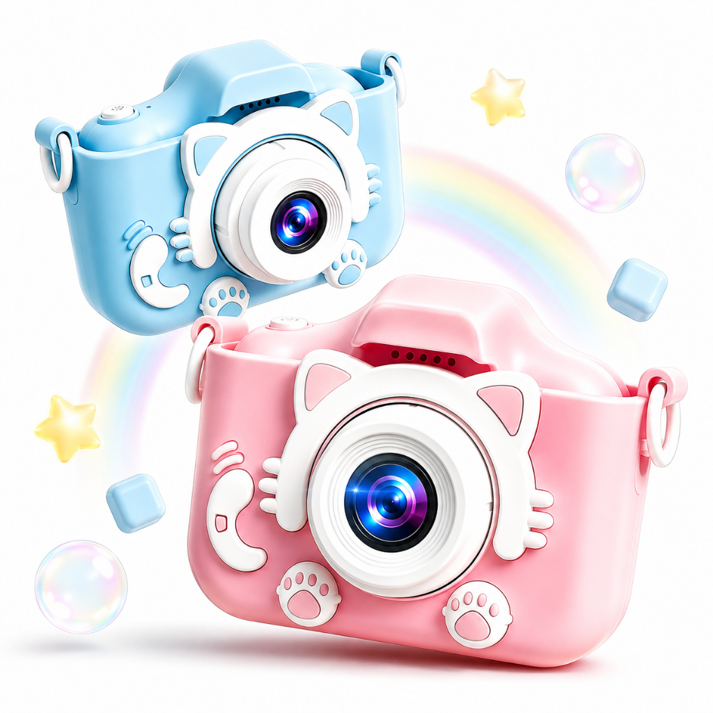 Camera Infantil Digital【Tira Foto De Verdade】Filmadora Infantil Mini Maquina Fotografica Fotografa E Filma