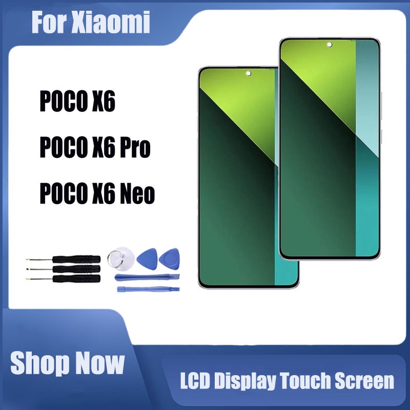 Para Xiaomi POCO X6 X6 Pro X6 Neo Display LCD Substituição Da Tela De Toque