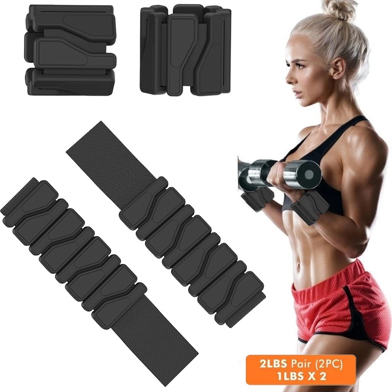 Pulseira de Silicone com Peso para Treino - Acessório de Academia e Caminhada - Confortável e Durável