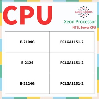 E-2104G-2124 214g INTEL Xeon Série Servidor CPU LGA1151-2
