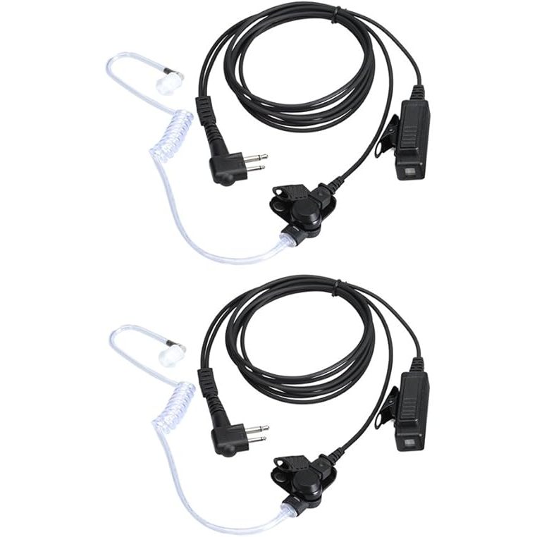 Fones De Ouvido Para Motorola Walkie Talkies Com Microfone E Tubo Acústico De 2 