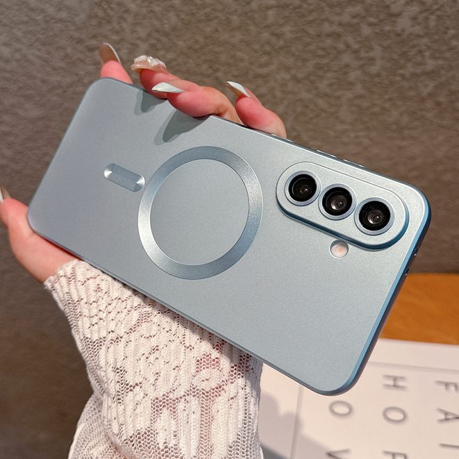 Capa De silicone Magnética Para Samsung A14 A15 A16 A17 A18 A24 A25 A26 A27 A28 A34 A35 A36 A37 A54 A55 A56 A57