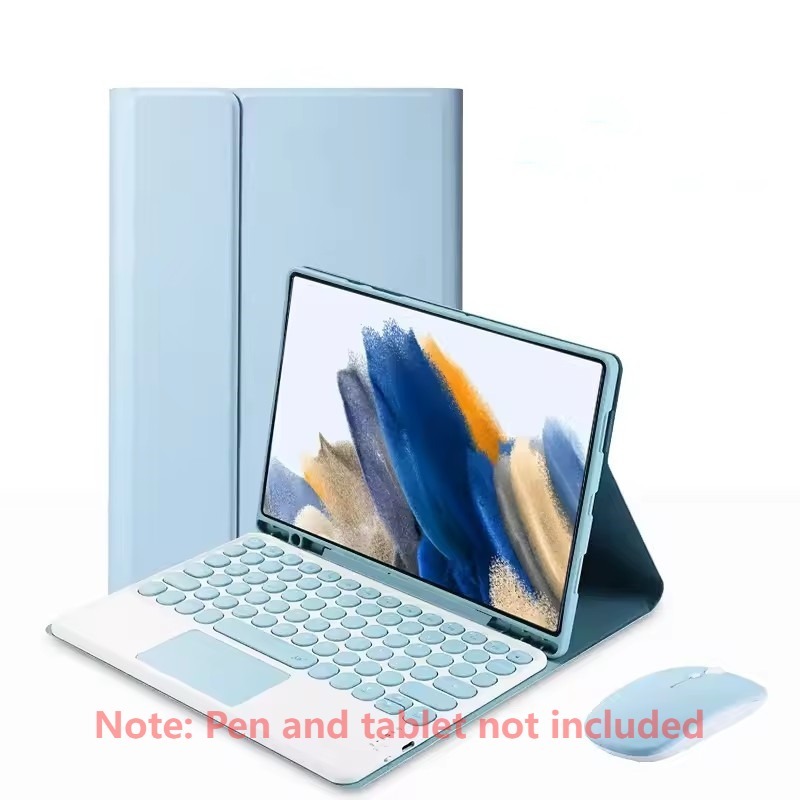 Capa De Teclado Touchpad Para Samsung Galaxy Tab S11/S10 Lite/S9 FE/A11 + A9 + S