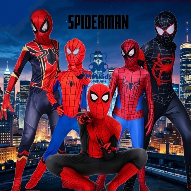 Macacão Do Homem-Aranha Para Meninos , Halloween , Aniversários , Festas , Roupas Cosplay