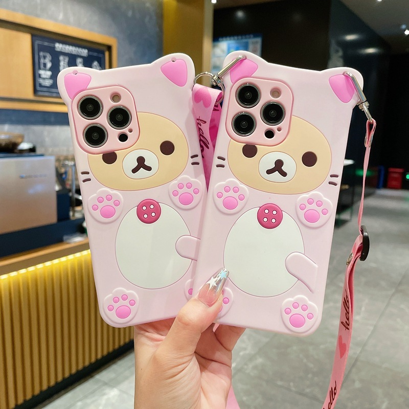 Para Samsung Galaxy A36 A26 A16 A06 A05S A15 A56 A35 A15 A54 A34 A14 A72 A52S A02 A23 A13 A73 A53 Alça Dos Desenhos Anim