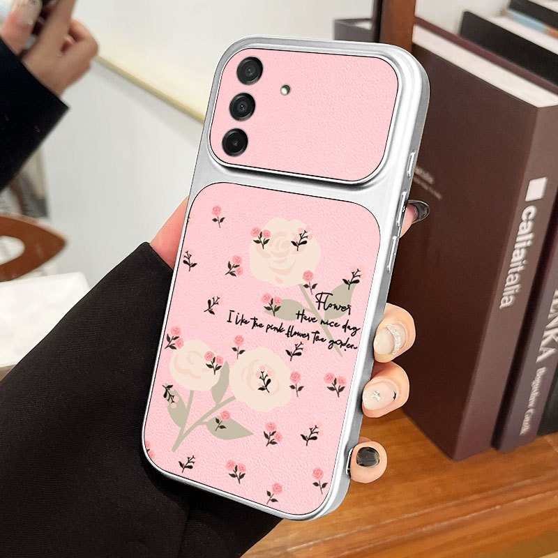 YBD Capa De Venda Quente Para Samsung Galaxy A27 A37 A24 A25 A26 A34 A35 A36 A54 A55 A57 A56 5G Romântico Rosa Carta Imp