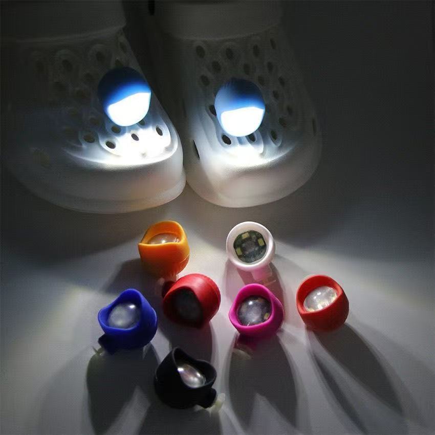 2/Par De Luzes De Sapato Com Furo LED , Acessórios DIY , Arco-Íris , Decorações De Natal