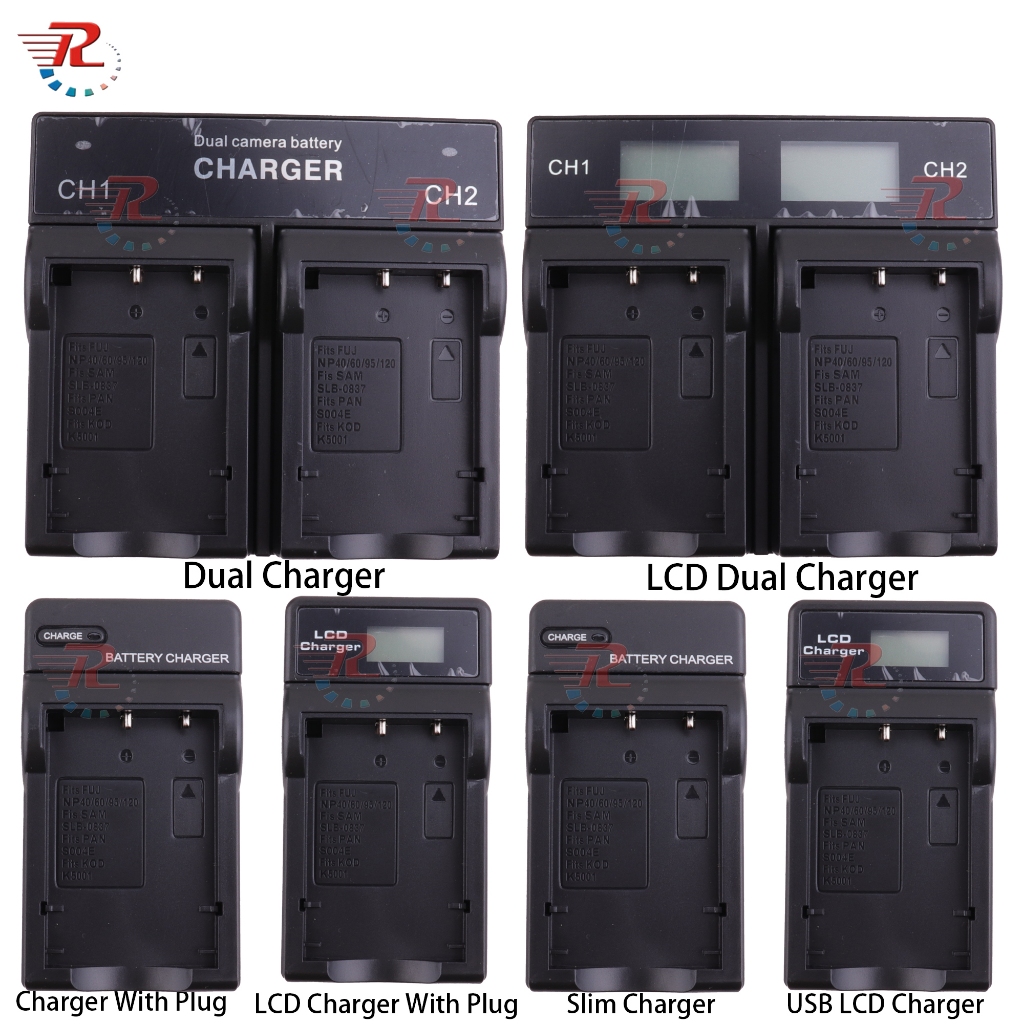 NP-40 FNP40 LCD Carregador Duplo Rápido Para Câmeras Fujifilm FinePix F402 V10 J50 F811 F710 Z5fd