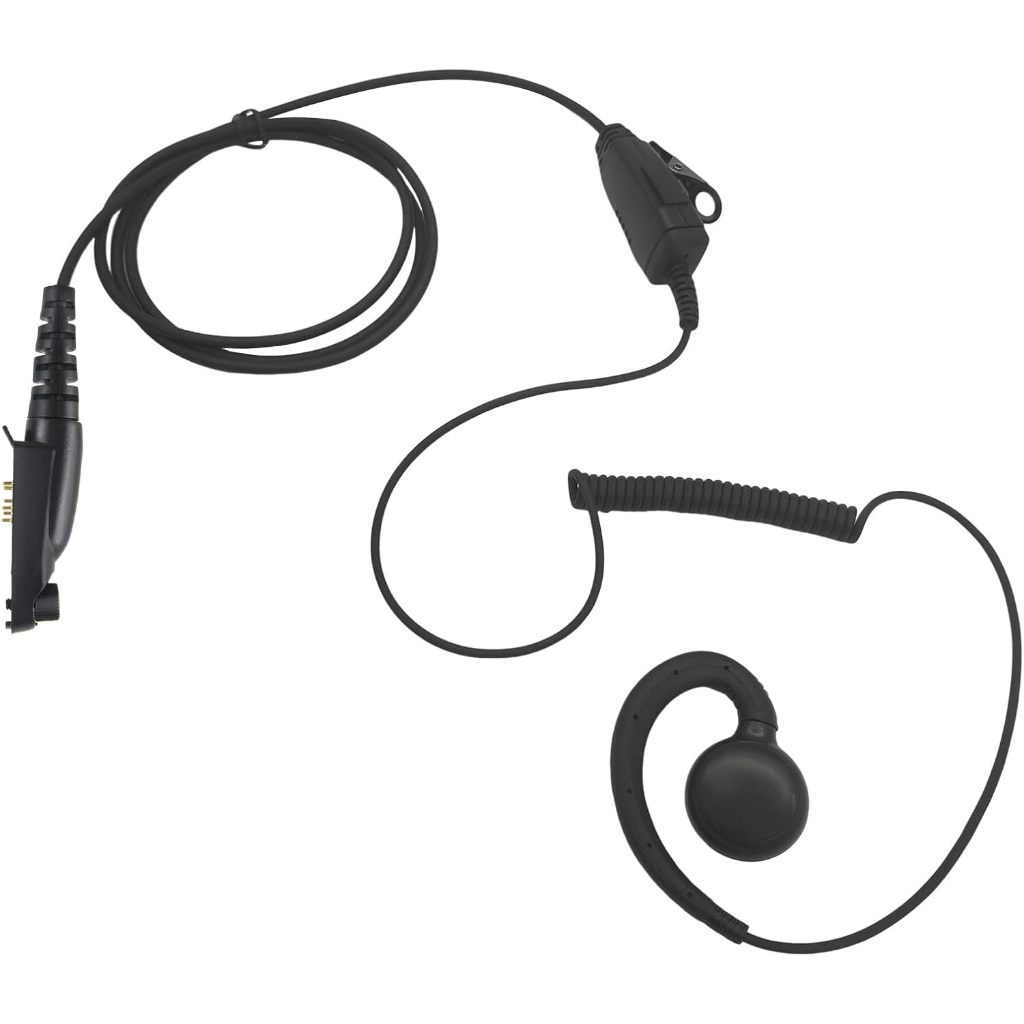 Fone De Ouvido Giratório C Com Microfone De Vigilância Compatível Motorola Retev