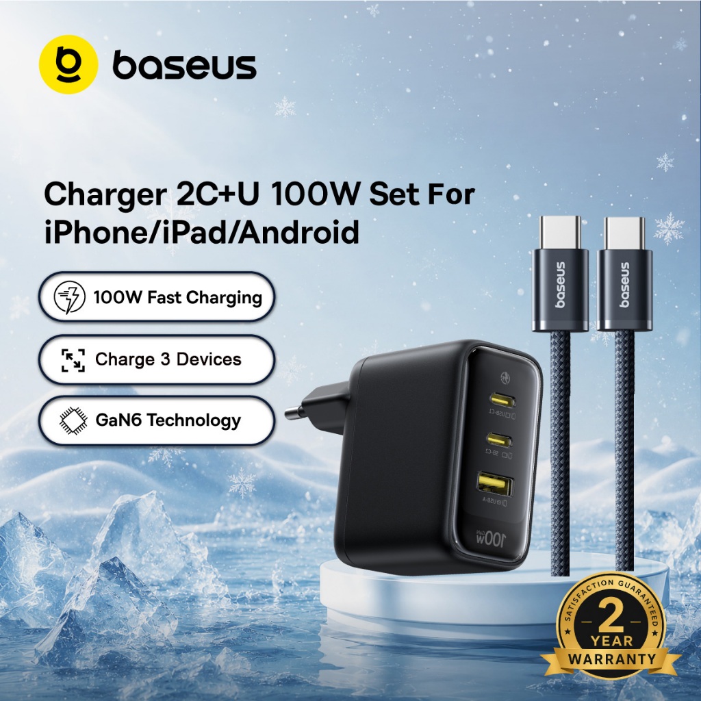 Baseus Enerfill FE22 2C+U PD 65W/70W/100W Fast Charger Support Quick Charge 4.0 