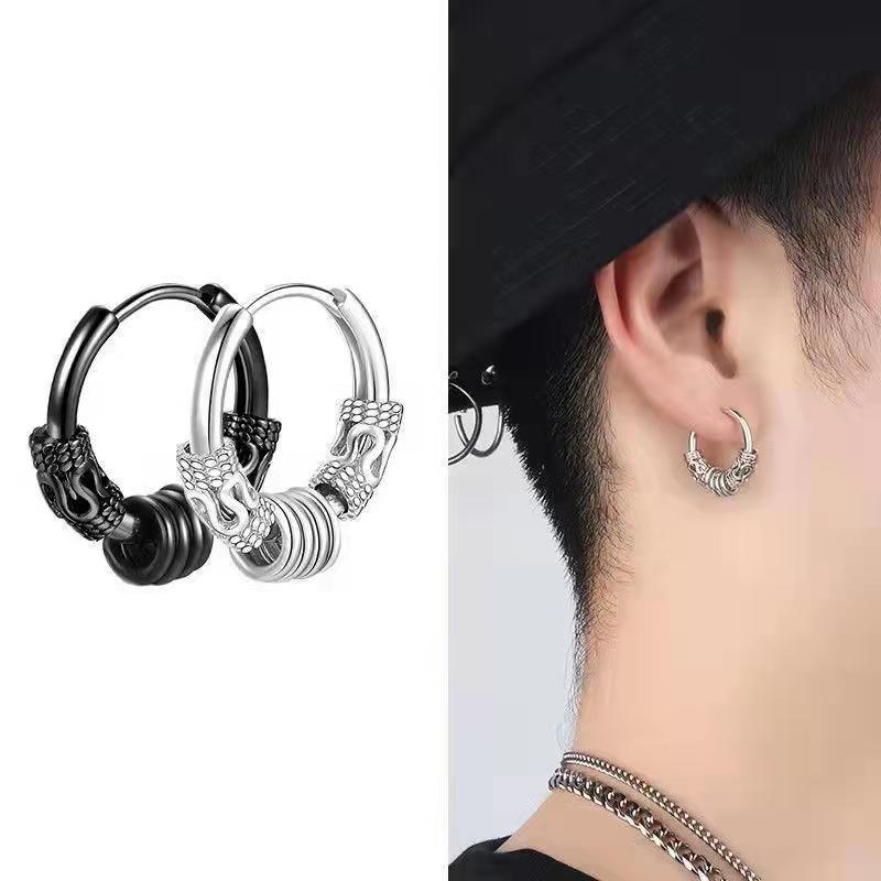 Acessórios de moda nicho exclusivo masculino feminino estilo fivelas de orelha estilo coreano na moda Punk Hip Hop anel