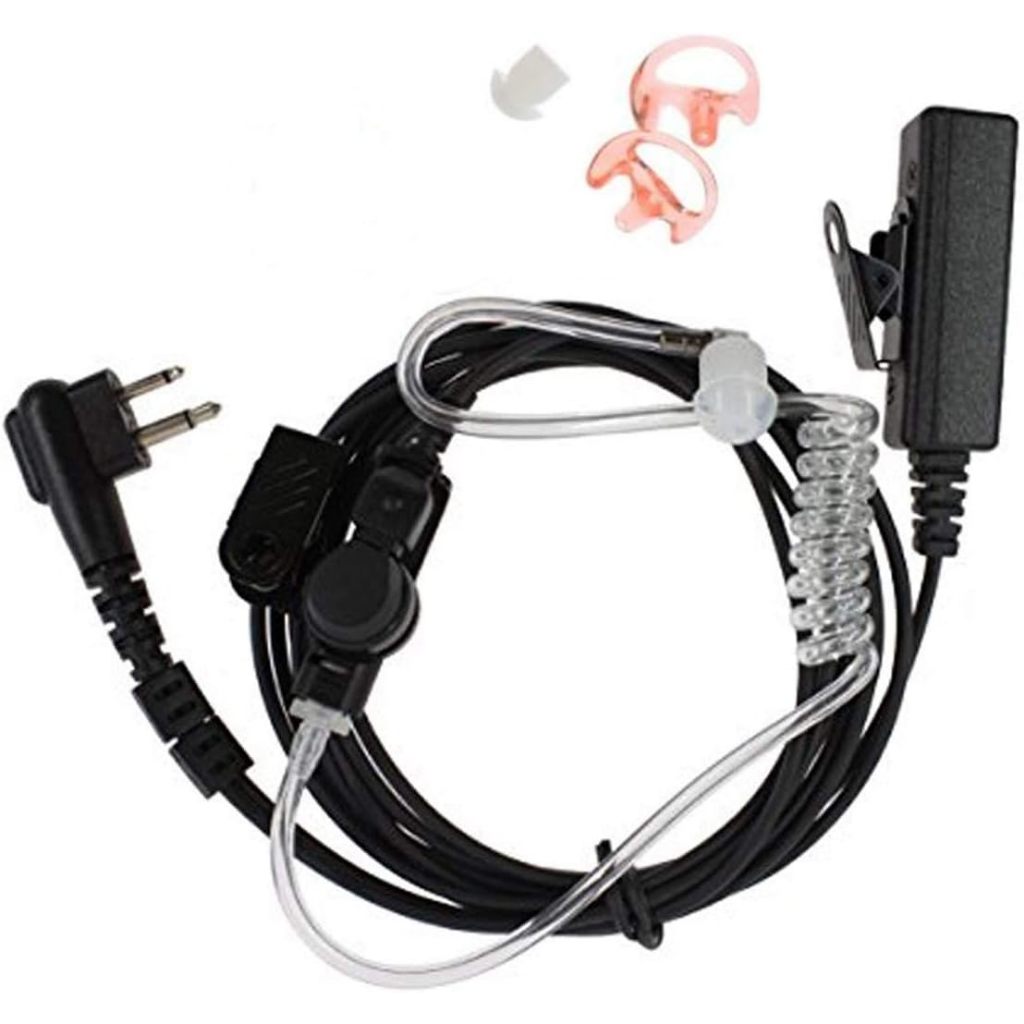 Microfone Fone De Ouvido De 2 Pinos E 2 Fios Compatível Com Motorola Walkie Talk