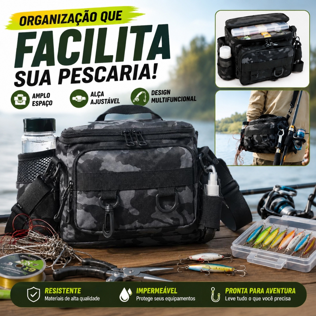 Equipamento De Pesca , Bolso De Ombro , Bolsa De Armazenamento , Suporte Portátil Para Vara Esportes Ao Ar Livre
