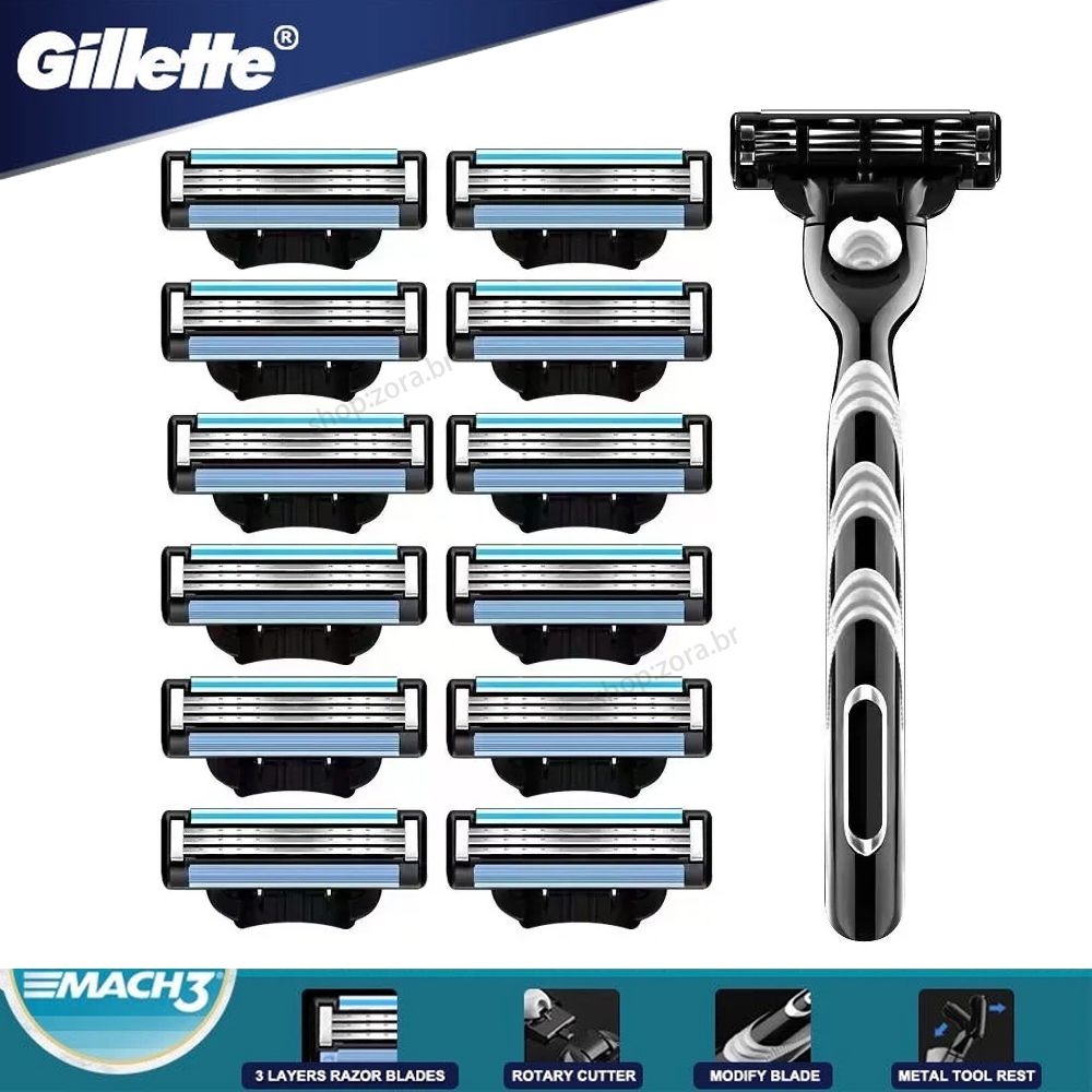 16/8/4 Kit Lâminas De Barbear Gillete Mach3 Sensível-Dispositivo De Substituição Aloe Para Pele