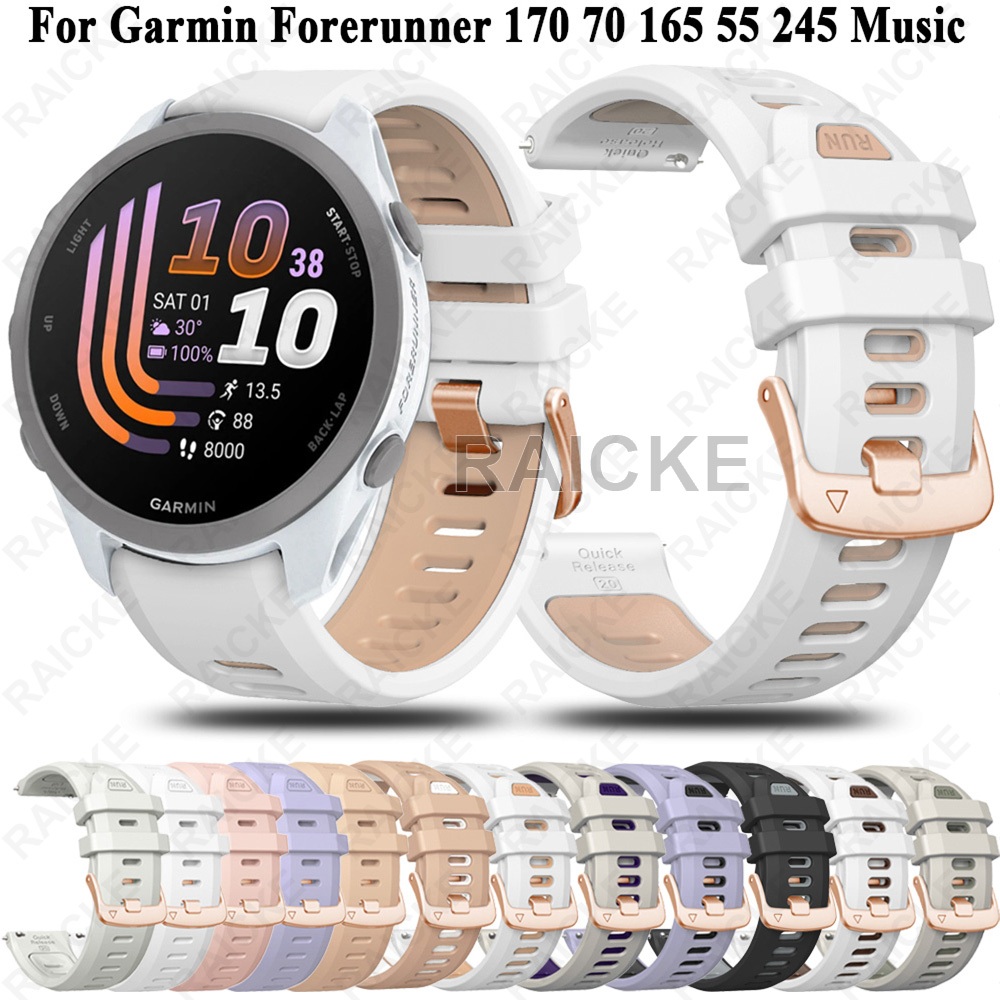Sprot Strap Pulseira De Silicone Para Garmin Vivoactive 5/6/3 Music/55/70/170/165/245/645/158/168/570/Approach S50