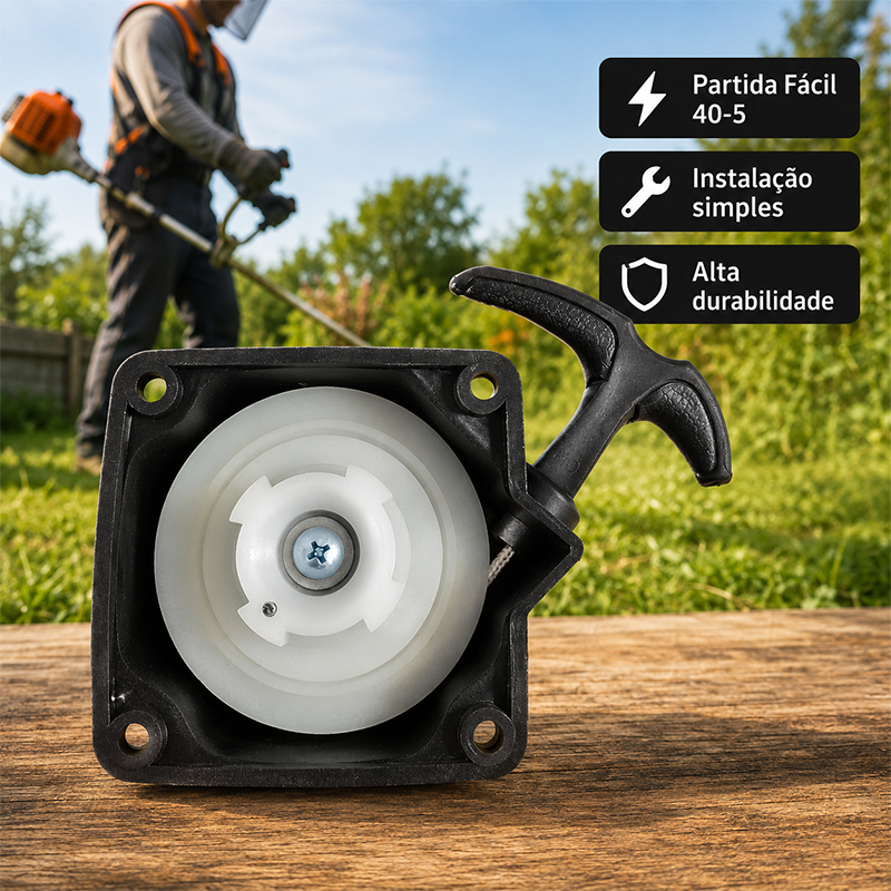 Puxador Partida Completa Roçadeira Nakasaki Nk650 65cc