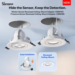 SONOFF CMSH03/CMSH06 Sensor De Presença De Movimento Adaptador Embutido De Montagem No Teto CMSH03 Compatível Com SNZB-0