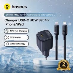 Baseus GaN5 20W / 30W / 45W Mini Carregador Rápido Portátil Para iPhone 15 16 17Pro Max