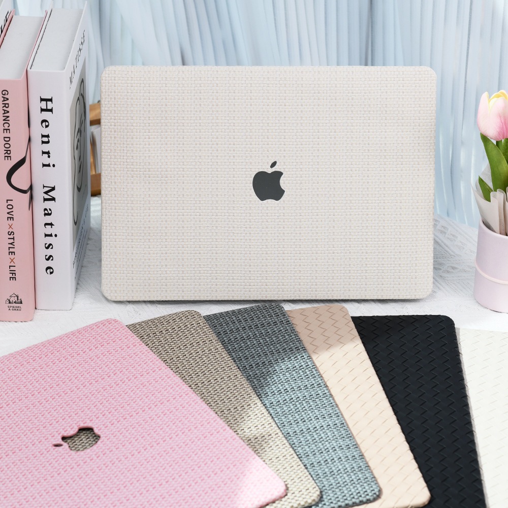 Capa De Couro PU Tecido Para Macbook Air Pro NEO 13ich (2025-2020 , M1 M2 M3 M4 M5) 15 Polegada