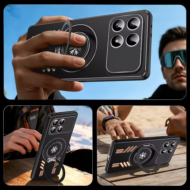 Capa De Suporte De Anel De Rotação Magnética 360 Para xiaomi POCO F8 F7 F6 F5 Ul
