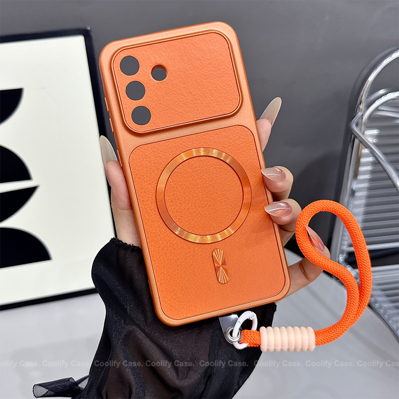 Capinha Samsung A55 A35 A25 A15 A05 a54 a34 a24 a14 a04 a04s couro de luxo Caixa Com corda