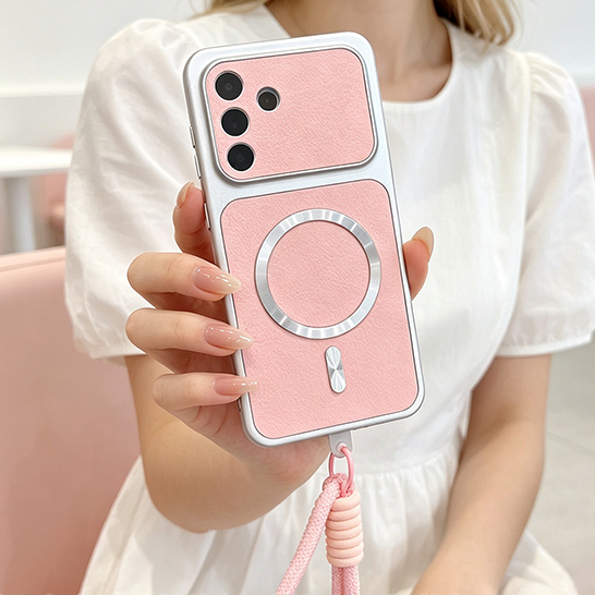 Capa Magnética Couro Para Samsung A55 A35 A25 A15 A05 a54 a34 a24 a14 a04 a04s Proteção Câmera Com Alça