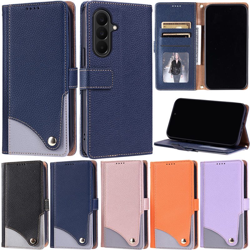 Capa De Luxo Para Samsung Galaxy A27 A57 A55 A35 A25 A15 A05S A54 A34 A14 A24 A53 5G A05 A14 4G A15 4G Carteira Slot Car