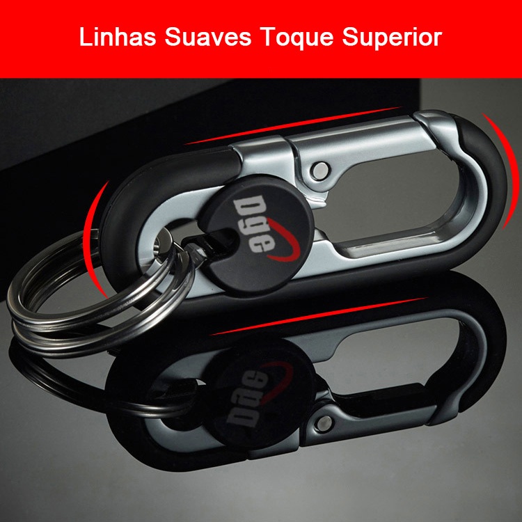 Chaveiro de anel duplo/chaveiro de Metal para motocicleta e carro