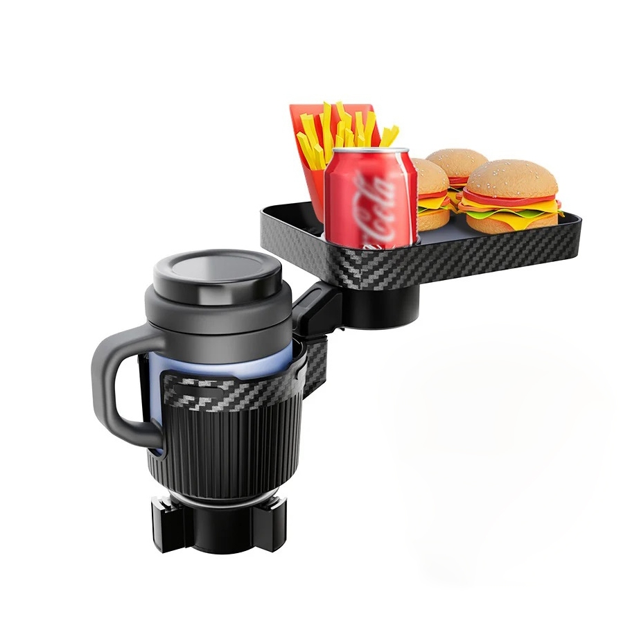 Suporte De Copo Para Carro Expansor Multifuncional Bebidas Com Mesa De Comida Bandeja Base Ajustável Lanche