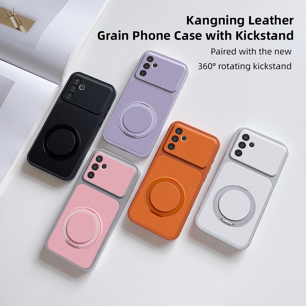 Simples Para Samsung Galaxy A03S A02S A13 Lite A23 A33 A53 A73 M13 M02S A025 F02S 4G 5G Suporte De Anel Pequeno Capa Tra