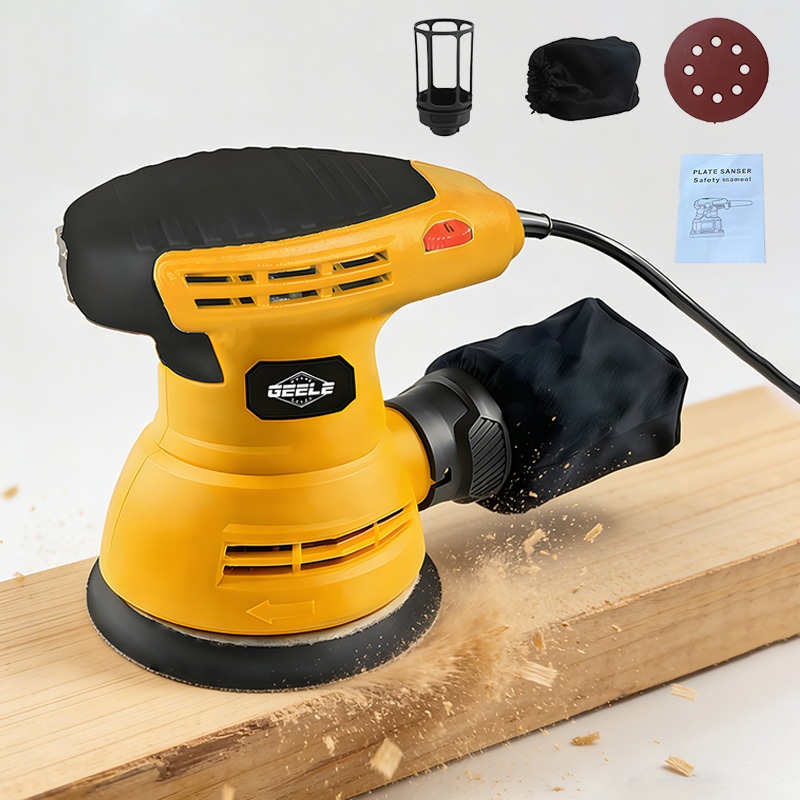 Lixadeira Eletrica Profissional 600w 6 Velocidades Para Madeira Gesso Parede110/220V Lixadeira Orbital Roto
