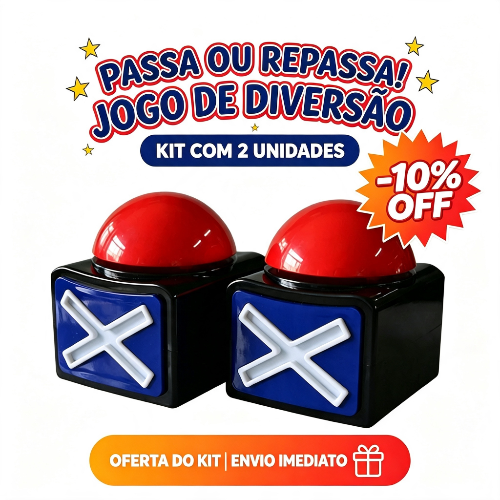 1/2PCS Buzzer Botão de Resposta Passa ou Repassa Jogo Torta na Cara Brinquedo de menino e menina