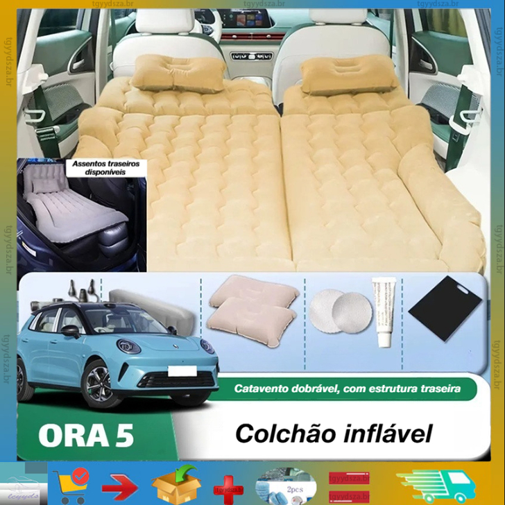 Cama Inflável Para Carro ORA 5 , Colchão De Ar Banco Traseiro , Ajustável , Carpete Barraca Dobrável Assento De Viagem