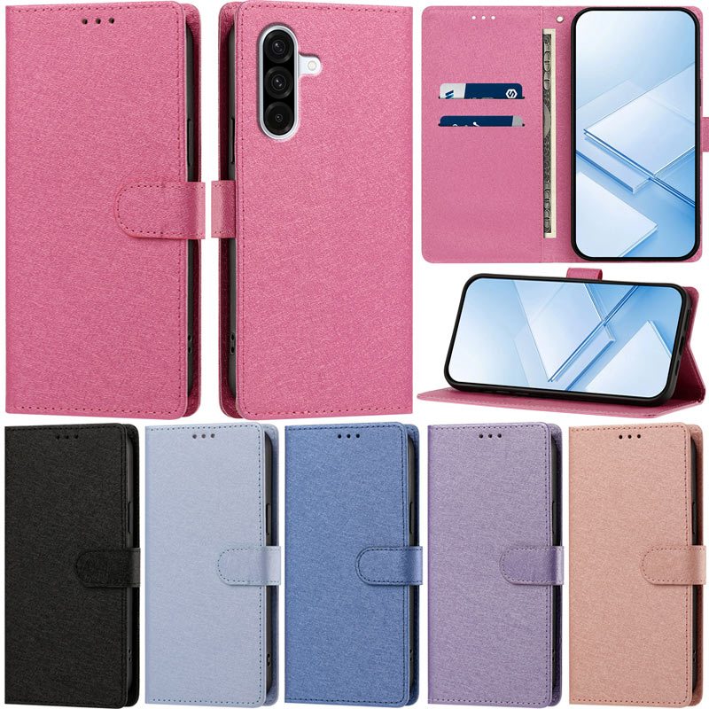 Caixa De Luxo Para Samsung Galaxy A57 5G A37 A18 5G A17 A26 A16 A56 A36 A06 A07 A08 5G Fosco Livro Carteira Cartão De Co