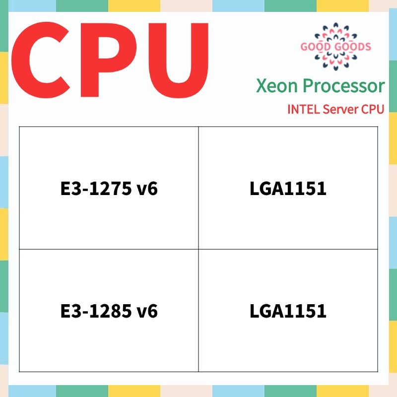 Frequência Base Do Processador E3-1285v6 (4.1 GHz) CPU LGA1151 Servidor INTEL Xeon