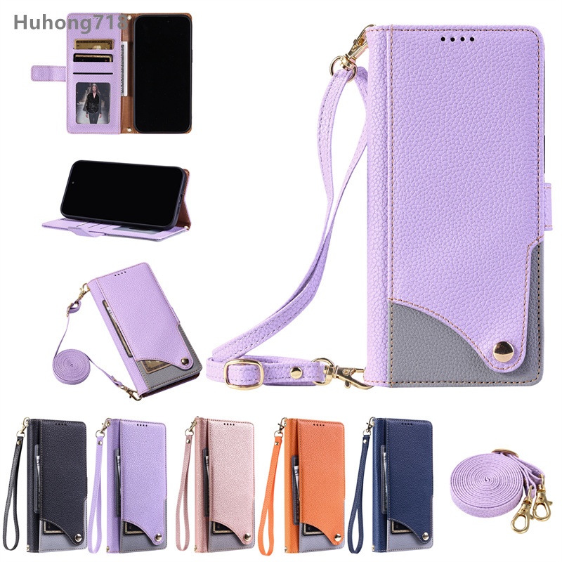 Capa Tipo Carteira Crossbody Para Samsung Galaxy A13 A23 A53 A04 A04S A05 A05S A