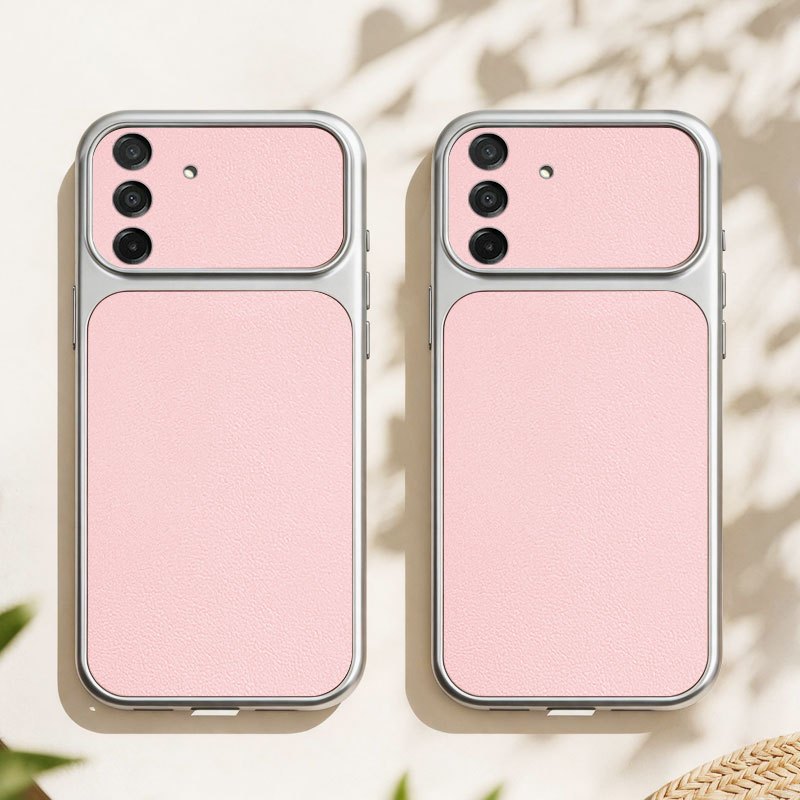 Capa De Couro YBD Para Samsung Galaxy A27 A37 A24 A25 A26 A34 A35 A36 A54 A55 A57 A56 5G Galvanizada Janela Grande Flexí