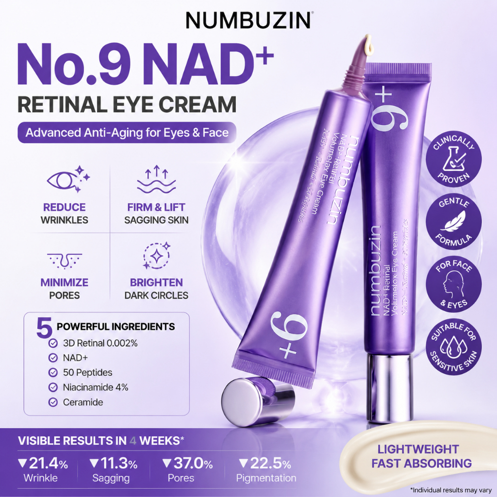 Numbuzin No . 9 NAD + Creme de Olhos Retinal 20ml Cuidado