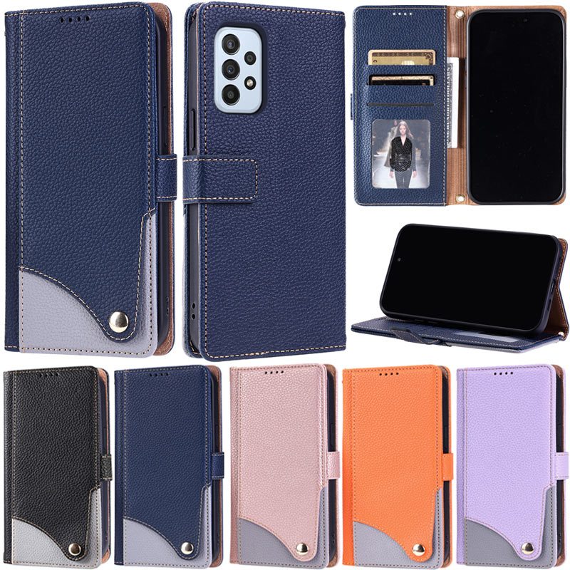 Caixa De Luxo Para Samsung Galaxy A53 A54 A34 A24 A14 A13 A23 A12 A04S S23 FE M13 A04 S23 Ultra S23 + S23 Plus Carteira 