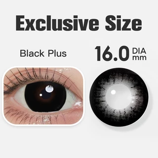 Lentes De Contato DIA 16.0 Mm 1 Par Marrom/Preto Supersize Olhos Grandes 6 Meses De Uso